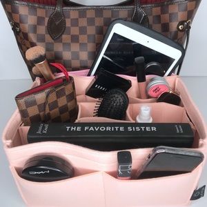 Baby pink Mentum apparel Neverfull Insert bag